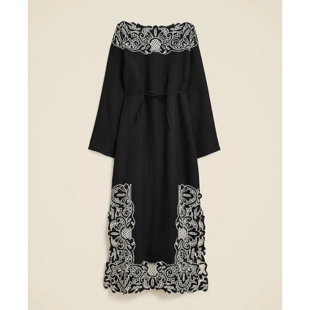 J.Crew Linen Cutwork Tunic Dress - Picture 5 of 12